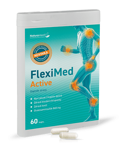 Obrázok balenia doplnku stravy FlexiMax obsahujúci 60 kapsúl.